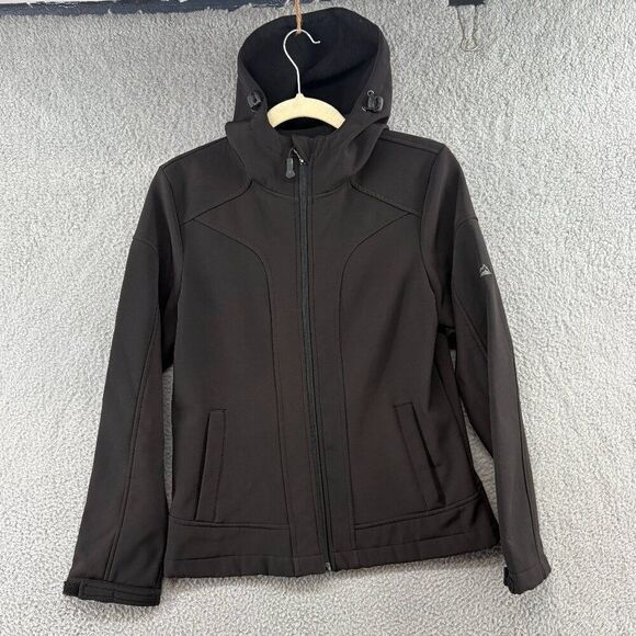Snozu softshell hooded  jacket size small in black - Picture 1 of 9